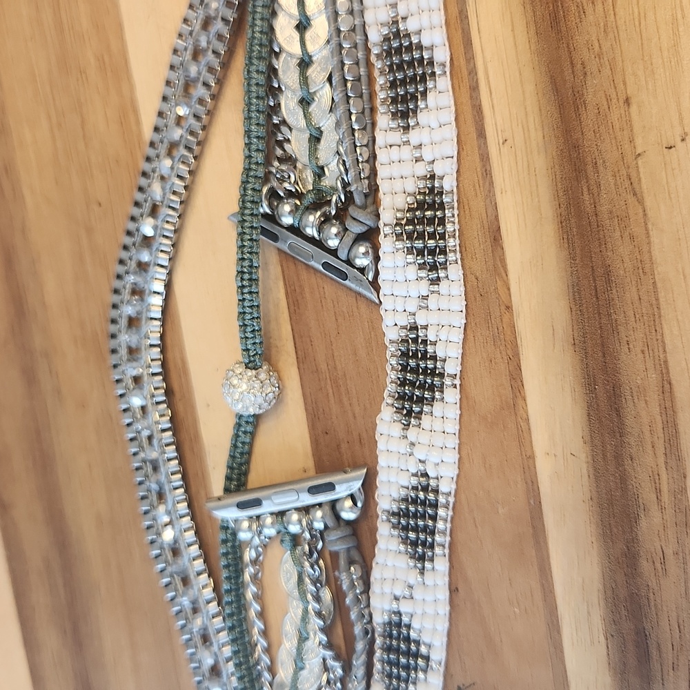 Victoria Emerson Silver and White Apple Watchband - Picture 3 of 8